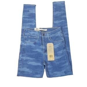 Levi's 720 high rise supper skinny camo jeans 24